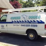Cascade Pools Truck Lettering by New Jersey Sign Company Advertising Unlimited